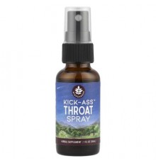 WishGarden Herbs, Kick-Ass™ Throat Spray, 1 fl oz (30 ml)