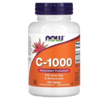 NOW Foods, C-1000, With Rose Hips and Bioflavonoids, 100 Tablets