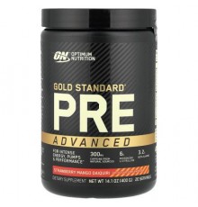 Optimum Nutrition, Gold Standard® Pre Advanced, Strawberry Mango Daiquiri, 14.1 oz (400 g)