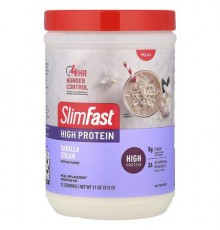 SlimFast, High Protein, Meal Replacement Smoothie Mix, Vanilla Cream, 11 oz (312 g)