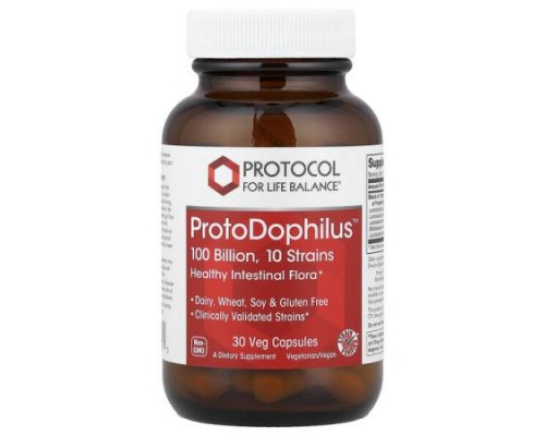 Protocol for Life Balance, ProtoDophilus™, 100 Billion, 30 Veg Capsules