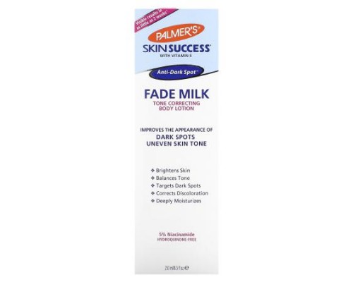 Palmer's, Skin Success® with Vitamin E, Fade Milk, Tone Correcting Body Lotion, 8.5 fl oz (250 ml)
