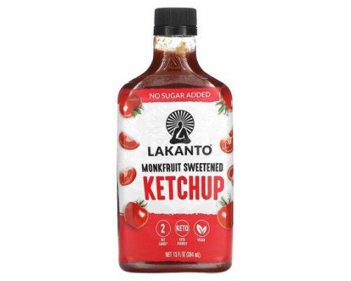 Lakanto, Monkfruit Sweetened Ketchup, 13 fl oz (384 ml) Lakanto, Monkfruit Sweetened Ketchup, 13 fl oz (384 ml)