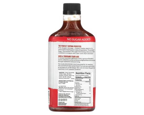 Lakanto, Monkfruit Sweetened Ketchup, 13 fl oz (384 ml) Lakanto, Monkfruit Sweetened Ketchup, 13 fl oz (384 ml)