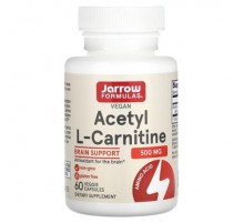 Jarrow Formulas, Acetyl L-Carnitine, 500 mg, 60 Veggie Capsules