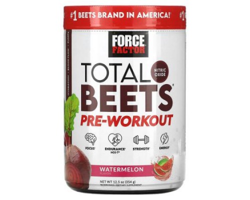 Force Factor, Total Beets®, Pre-Workout, Watermelon, 12.5 oz (354 g)