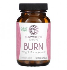 Sunwarrior, Shape, Burn, Weight Management, 30 Vegan Capsules