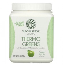 Sunwarrior, Shape, Thermo Greens, Green Apple, 7.4 oz (210 g)