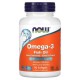 NOW Foods, Omega-3 Fish Oil, 1000 mg, 180 EPA - 120 DHA, Odor Controlled, Enteric Coated, 90 Softgels