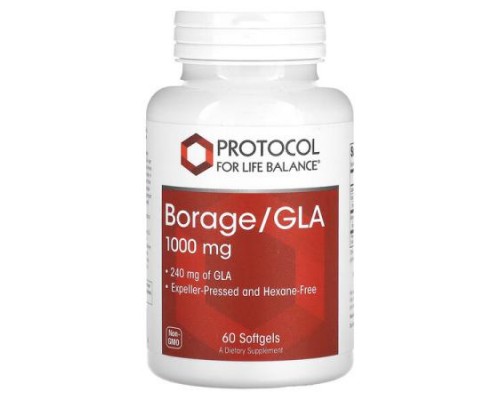 Protocol for Life Balance, Borage/GLA, 60 Softgels Protocol for Life Balance, Borage/GLA, 60 Softgels
