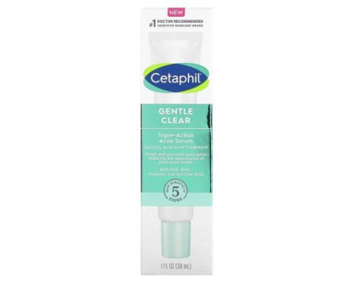 Cetaphil, Gentle Clear, Triple-Action Acne Serum, 1 fl oz (30 ml) Cetaphil, Gentle Clear, Triple-Action Acne Serum, 1 fl oz (30 ml)