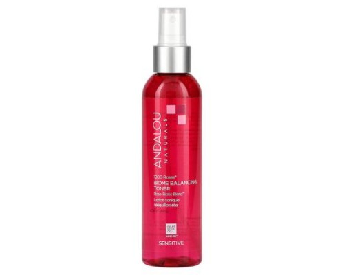 Andalou Naturals, 1000 Roses, Biome Balancing Toner, Sensitive, 6 fl oz (178 ml) Andalou Naturals, 1000 Roses, Biome Balancing Toner, Sensitive, 6 fl oz (178 ml)
