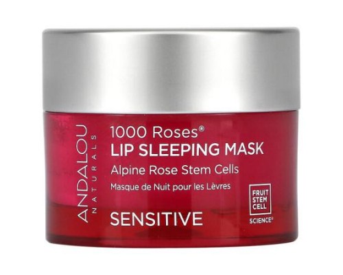 Andalou Naturals, 1000 Roses, Lip Sleeping Beauty Mask, Sensitive, 0.42 oz (11.9 g) Andalou Naturals, 1000 Roses, Lip Sleeping Beauty Mask, Sensitive, 0.42 oz (11.9 g)