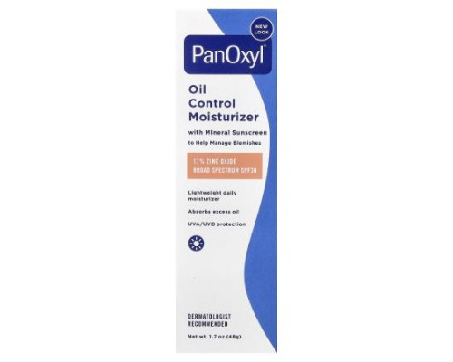 PanOxyl, Oil Control Moisturizer, SPF30, 1.7 oz (48 g)