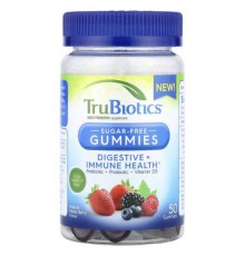 TruBiotics, Digestive Immune Health Gummies, Sugar-Free, Natural Mixed Berry, 50 Gummies