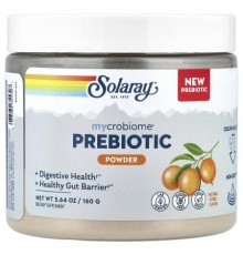 Solaray, Mycrobiome® Prebiotic Powder, Natural Citrus, 5.64 oz (160 g)