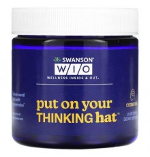 Swanson WIO, Put On Your Thinking Hat, 30 Vegetarian Capsules