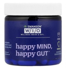 Swanson WIO, Happy Mind, Happy Gut™, 30 Veggie Capsules
