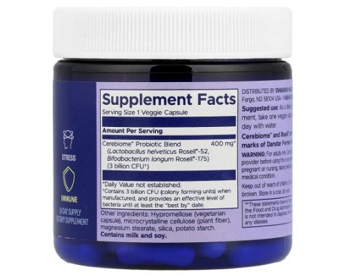 Swanson WIO, Happy Mind, Happy Gut™, 30 Veggie Capsules
