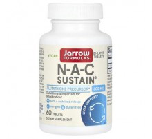 Jarrow Formulas, Vegan N-A-C Sustain, 600 mg, 60 Tablets
