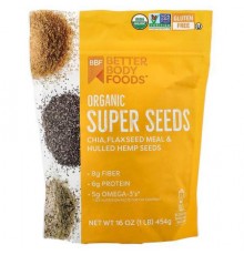 BetterBody Foods, Organic Super Seeds, 16 oz (454 g)