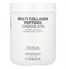 Codeage, Multi Collagen Peptides Powder, Chocolate, 18.17 oz (515 g)