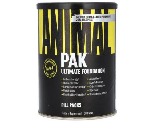 Animal, PAK®, Ultimate Foundation, 30 Packs Animal, PAK®, Ultimate Foundation, 30 Packs