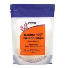 NOW Foods, Double \"00\" Gelatin Caps, Approx. 250 Empty Gelatin Capsules, 1.06 oz (30 g)