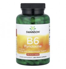Swanson, Vitamin B6 Pyridoxine, 100 mg, 250 Vegan Capsules