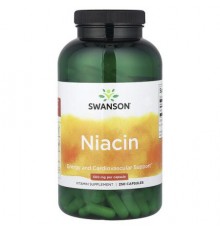 Swanson, Niacin, 500 mg, 250 Capsules
