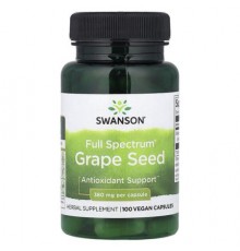 Swanson, Full Spectrum® Grape Seed, 380 mg, 100 Vegan Capsules