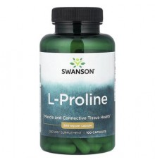 Swanson, L-Proline, 500 mg, 100 Capsules