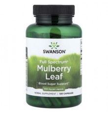 Swanson, Full Spectrum® Mulberry Leaf, 500 mg, 120 Capsules