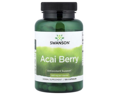 Swanson, Acai Berry, 500 mg, 120 Capsules Swanson, Acai Berry, 500 mg, 120 Capsules
