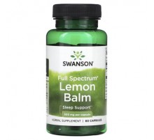 Swanson, Full Spectrum Lemon Balm, 500 mg, 60 Capsules