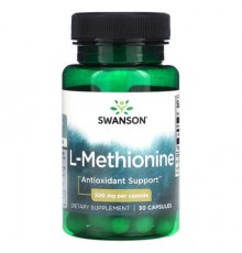 Swanson, L-Methionine, 500 mg, 30 Capsules