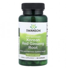 Swanson, Full Spectrum® Korean Red Ginseng Root, 400 mg, 90 Capsules
