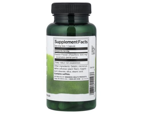 Swanson, Full Spectrum® Passion Flower, 500 mg, 60 Capsules Swanson, Full Spectrum® Passion Flower, 500 mg, 60 Capsules