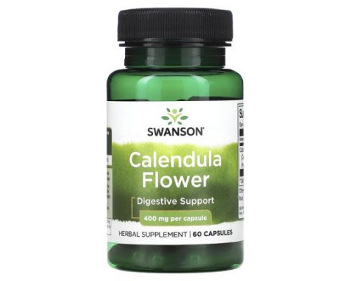 Swanson, Calendula Flower, 400 mg, 60 Capsules
