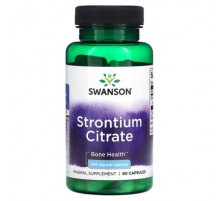Swanson, Strontium Citrate, 340 mg, 60 Capsules