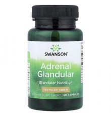 Swanson, Adrenal Glandular, 350 mg, 60 Capsules