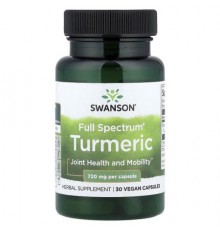 Swanson, Full Spectrum® Turmeric, 720 mg, 30 Vegan Capsules