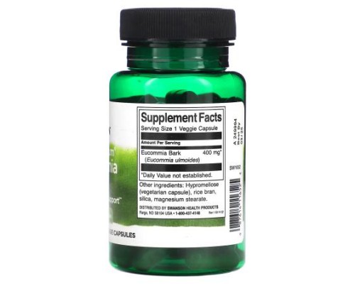 Swanson, Full Spectrum Eucommia Bark, 400 mg , 60 Veggie Capsules