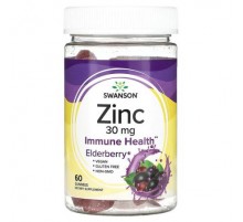 Swanson, Zinc Gummies, 30 mg, 60 Gummies
