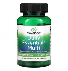 Swanson, Daily Essentials Multi, 100 Capsules
