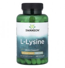 Swanson, L-Lysine, 500 mg, 100 Capsules