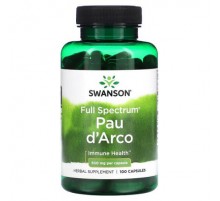 Swanson, Full Spectrum® Pau d'Arco, 500 mg, 100 Capsules