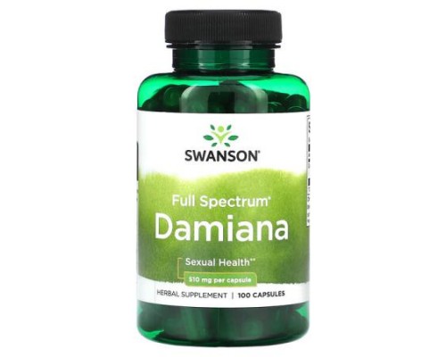 Swanson, Full Spectrum Damiana, 510 mg , 100 Capsules