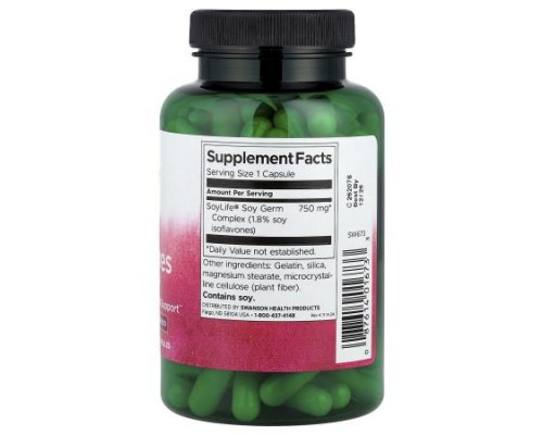 Swanson, Soy Isoflavones, 750 mg, 120 Capsules Swanson, Soy Isoflavones, 750 mg, 120 Capsules