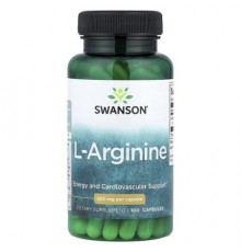 Swanson, L-Arginine, 500 mg, 100 Capsules